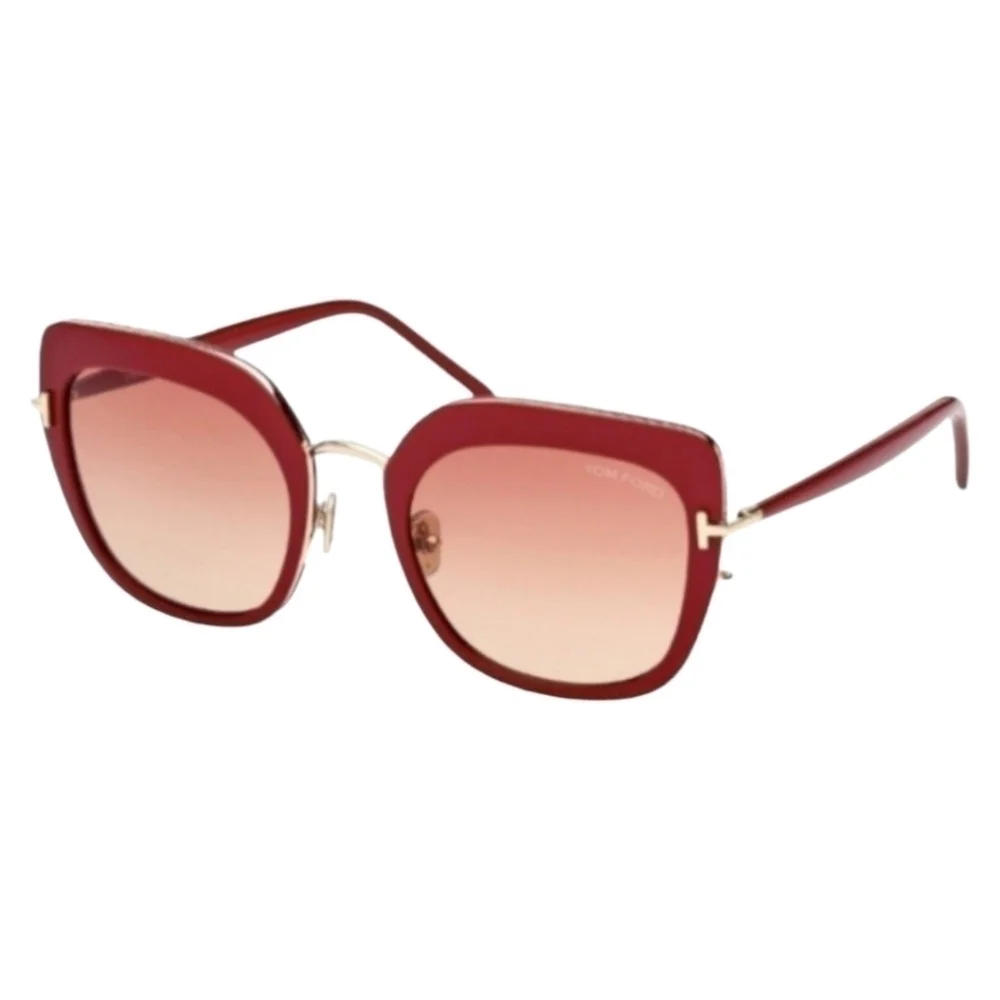 Tom Ford Virginia Sunglasses, Shiny Fuchsia & Rose Gold, NIB